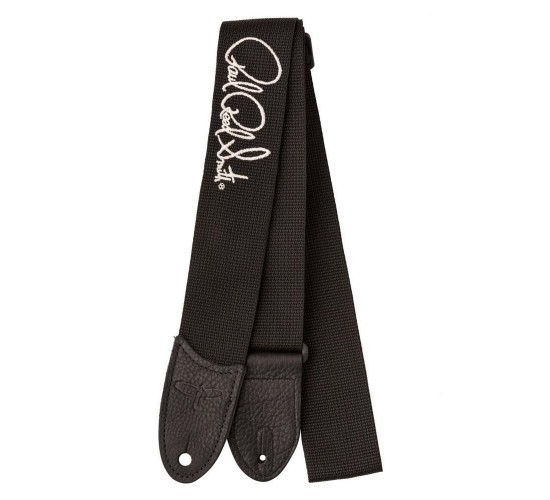 PRS Poly Strap Silver Black гитарный ремень, нейлоновый, с серебристым логотипом Paul Reed Smith