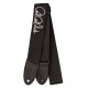 PRS Poly Strap Silver Black гитарный ремень, нейлоновый, с серебристым логотипом Paul Reed Smith