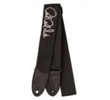 PRS Poly Strap Silver Black гитарный ремень, нейлоновый, с серебристым логотипом Paul Reed Smith