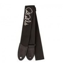 PRS Poly Strap Silver Black гитарный ремень, нейлоновый, с серебристым логотипом Paul Reed Smith