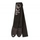 PRS Poly Strap Silver Black гитарный ремень, нейлоновый, с серебристым логотипом Paul Reed Smith
