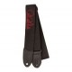 PRS Poly Strap Silver Black гитарный ремень, нейлоновый, с красным логотипом Paul Reed Smith