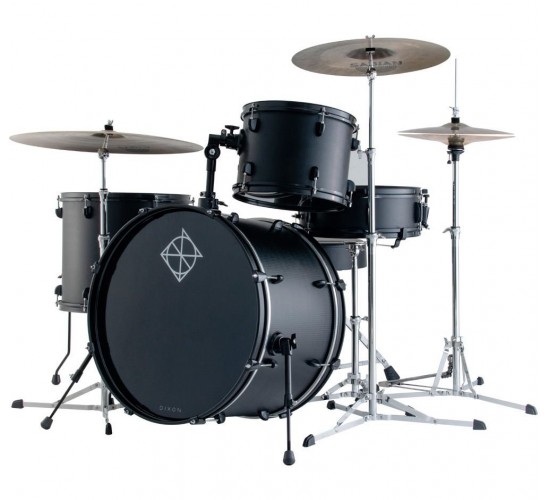 Акция! Dixon PODSP422ANB Spark Набор барабанов, черные