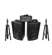 Soundking ZH0602D15LS Комплект акустической системы, микшер, микрофон, кабели, 2х250Вт