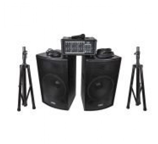 Soundking ZH0602D15LS Комплект акустической системы, микшер, микрофон, кабели, 2х250Вт