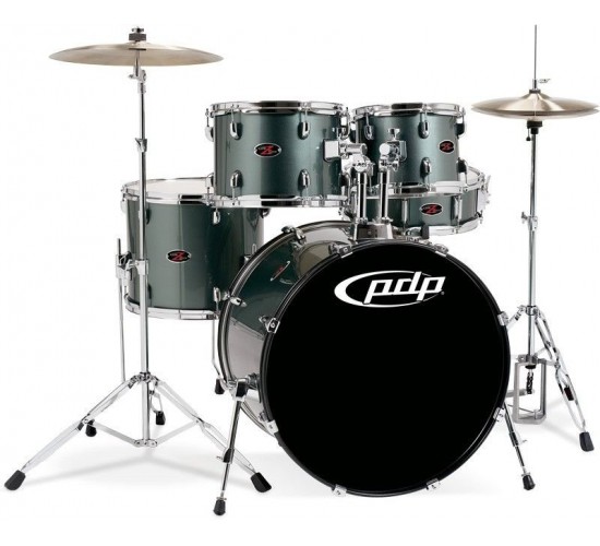 Комплект барабанов серии Z5, 5x14,18x22,8x10 подвесной,9x12 подвесной,12x14 напольный, цвет серый металлик PDP PDZ522KTGM
