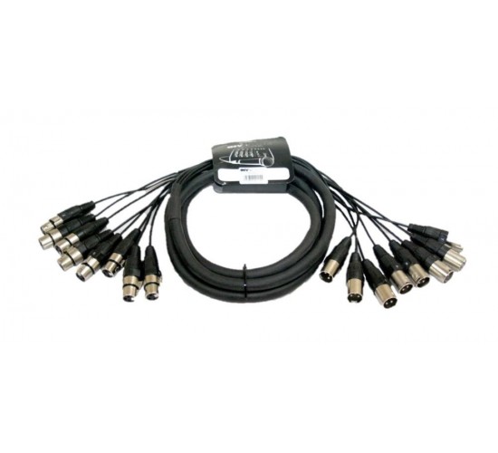 Invotone SNX83 аудио мультикорная система веерный хвост, 8 XLR MALE*8 XLR FEMALE, длина 3 метра