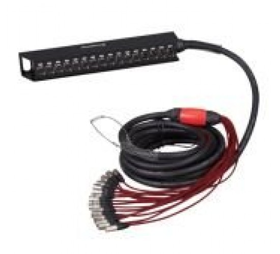 Soundking BCB903-15m Сценическая коммутационная коробка 12хXLR входов + 4хXLR выхода, 15м