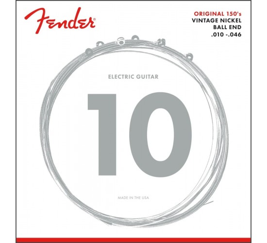 Fender Strings New Original Bullet 3150R Pure NKL BLT End 10-46 струны для электрогитары, никель