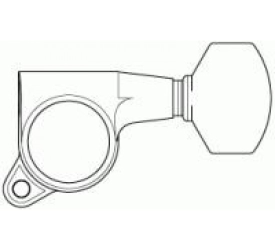 Gotoh SG381-07 колок для гитары прямой (L) хром