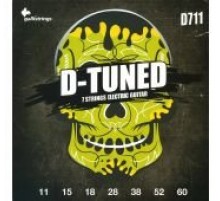 Galli Strings D711 струны для 7 электрострунной гитары, для пониженного строя, Италия