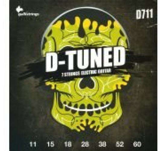 Galli Strings D711 струны для 7 электрострунной гитары, для пониженного строя, Италия