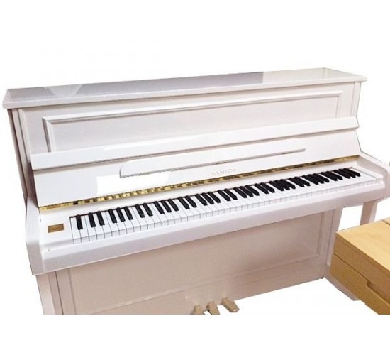 Samick JS112RID/WHHP пианино,111x148x56, 236кг, струны 'Roslau'(нем.), белый полир.