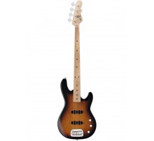 G&L Tribute JB-2 3-Tone Sunburst MP Ash/Poplar Бас-гитара, цвет санберст