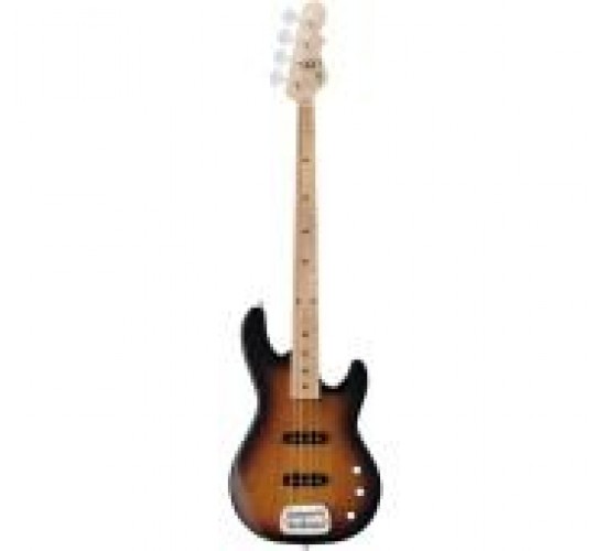 G&L Tribute JB-2 3-Tone Sunburst MP Ash/Poplar Бас-гитара, цвет санберст