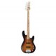 G&L Tribute JB-2 3-Tone Sunburst MP Ash/Poplar Бас-гитара, цвет санберст