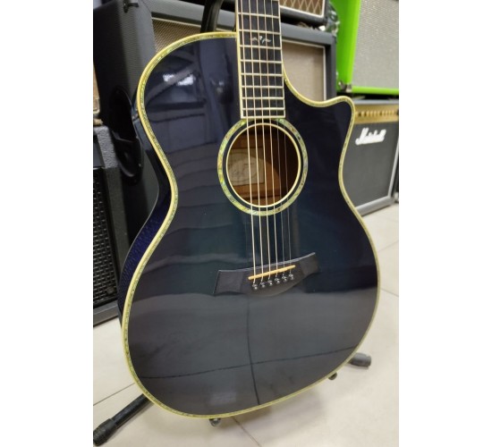 Taylor 614CE-L2 электроакустическая гитара, 2003г.в., США, цвет синий USED