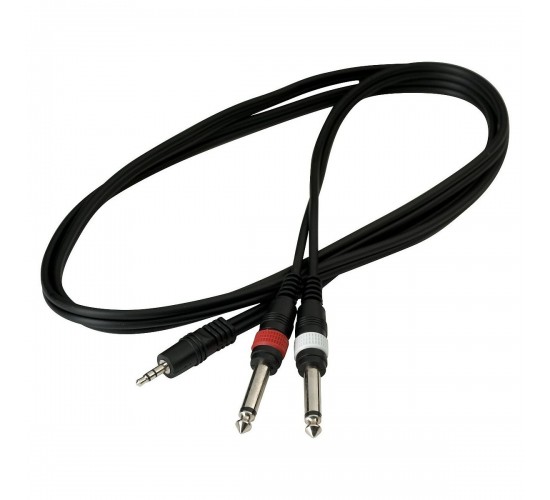 Rockcable RCL 20912 D4 шнур мини джек стерео - 2 х джек, 1,5 м