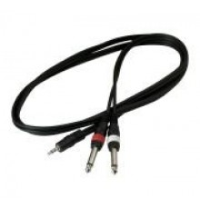 Rockcable RCL 20912 D4 шнур мини джек стерео - 2 х джек, 1,5 м
