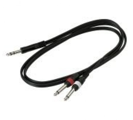 Rockcable RCL 20922 D4 шнур джек стерео - 2 х джек, 1,5 м
