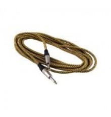 Rockcable RCL 30203 TC D/GOLD Инструментальный кабель, джек-джек, 3 метра, в оплётке
