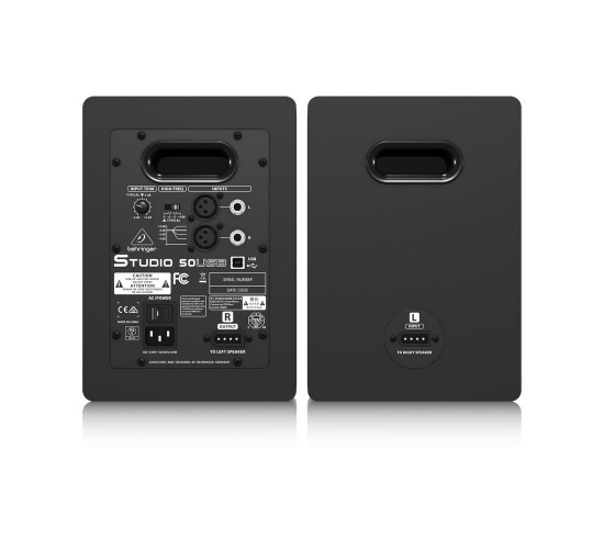Behringer STUDIO 50USB студийные мониторы пара 5``, 100 Вт, USB вход, 2-полосная