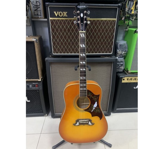 Epiphone Dove Pro VB Eleaco электроакустическая гитара USED