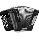 Weltmeister Romance602-II-72/60-BK Romance 602 Аккордеон кнопочный 60/72/II/3, черный