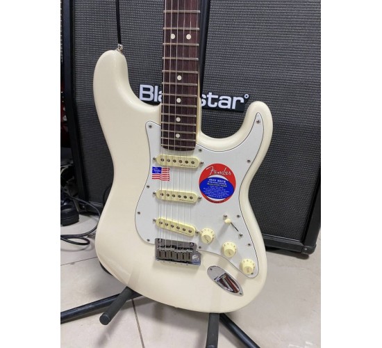 Fender Jeff Beck Stratocaster Olympic White электрогитара, цвет белый США