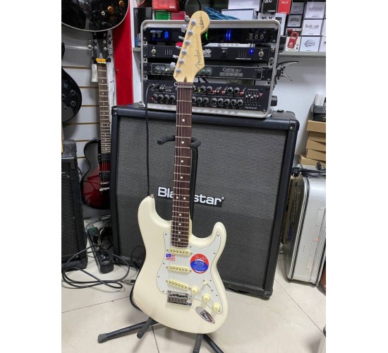 Fender Jeff Beck Stratocaster Olympic White электрогитара, цвет белый США