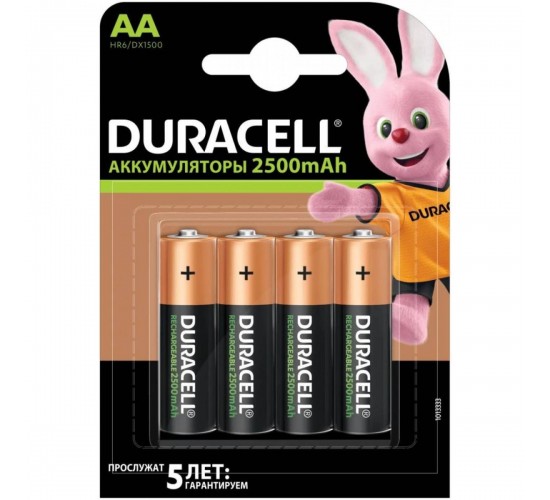 DURACELL HR6 4BL (уп 4 шт) - Аккумулятор тип AA Дюраселл