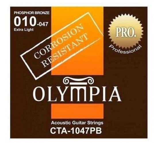 Olympia CTA1047PB струны для акустической гитары с устойчивостью к коррозии, фосфорная бронза