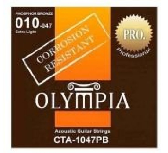 Olympia CTA1047PB струны для акустической гитары с устойчивостью к коррозии, фосфорная бронза
