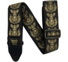 Ernie Ball 5334 гитарный ремень Royal Crest Jacquard, полипропилен, кожаные нашивки