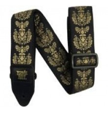 Ernie Ball 5334 гитарный ремень Royal Crest Jacquard, полипропилен, кожаные нашивки