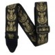 Ernie Ball 5334 гитарный ремень Royal Crest Jacquard, полипропилен, кожаные нашивки