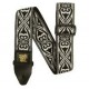 Ernie Ball 5345 гитарный ремень Black Heart Jacquard, полипропилен, кожаные нашивки