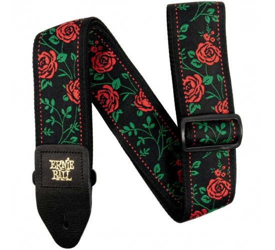 Ernie Ball 5318 гитарный ремень Jacquard с рисунком Spanish Rose