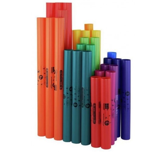 Boomwhackers BW-SET04 набор из 28 перкуссионных трубок разной тональности, 8 октаваторов и чехол