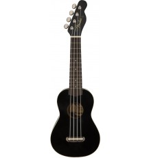 Fender Venice-Black укулеле сопрано, цвет черный