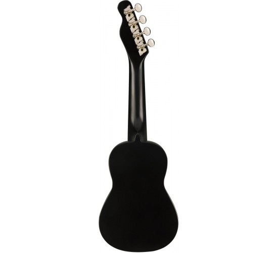 Fender Venice-Black укулеле сопрано, цвет черный
