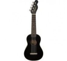 Fender Venice-Black укулеле сопрано, цвет черный
