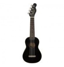 Fender Venice-Black укулеле сопрано, цвет черный