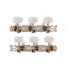Paxphil JC-78-3+3-CR Колки для классической гитары, на планке, никель