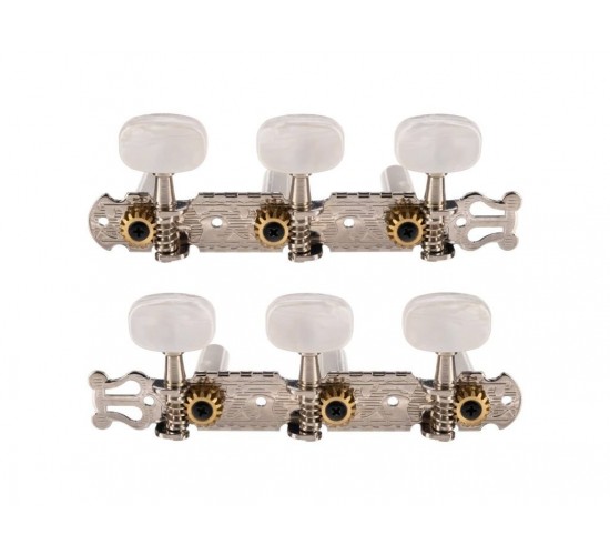 Paxphil JC-78-3+3-CR Колки для классической гитары, на планке, никель