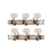 Paxphil JC-78-3+3-CR Колки для классической гитары, на планке, никель