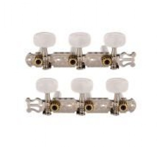 Paxphil JC-78-3+3-CR Колки для классической гитары, на планке, никель