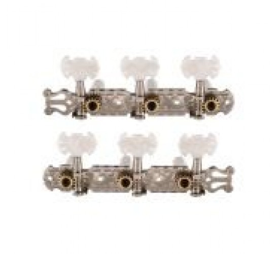 Paxphil JC-79-3+3-CR Колки для классической гитары, на планке, никель