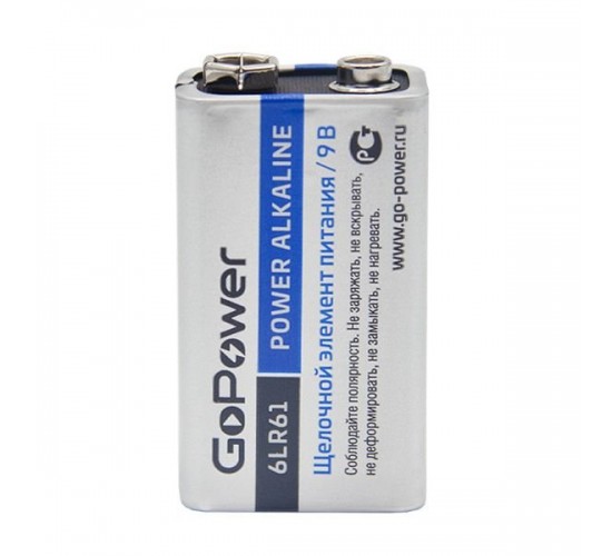 GoPower 00-00017863 Super Power Alkaline Элемент питания Крона 6LR61 9В, щелочной