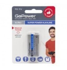 GoPower 00-00017863 Super Power Alkaline Элемент питания Крона 6LR61 9В, щелочной